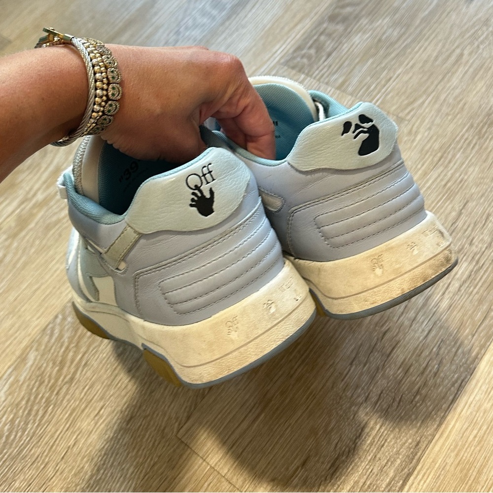 OFF WHITE OUT OF OFFICE WHITE & LIGHT BLUE SNEAKER - Picture 3 of 7